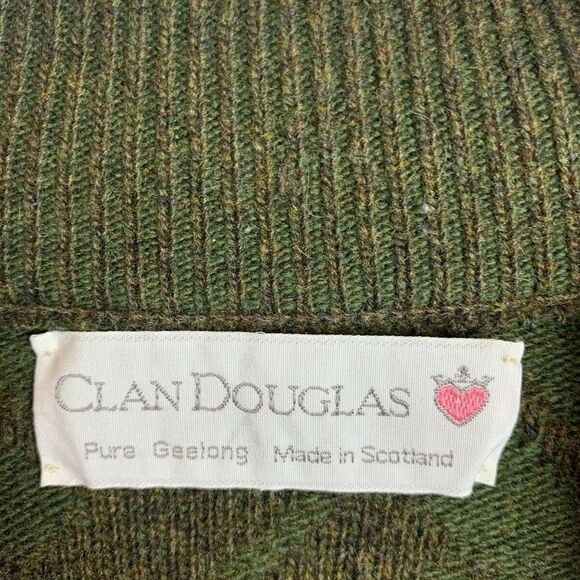 Clan Douglas Nordstrom Unisex Brown Pure Feeling Sweater Scotland Mock Neck - Picture 4 of 5